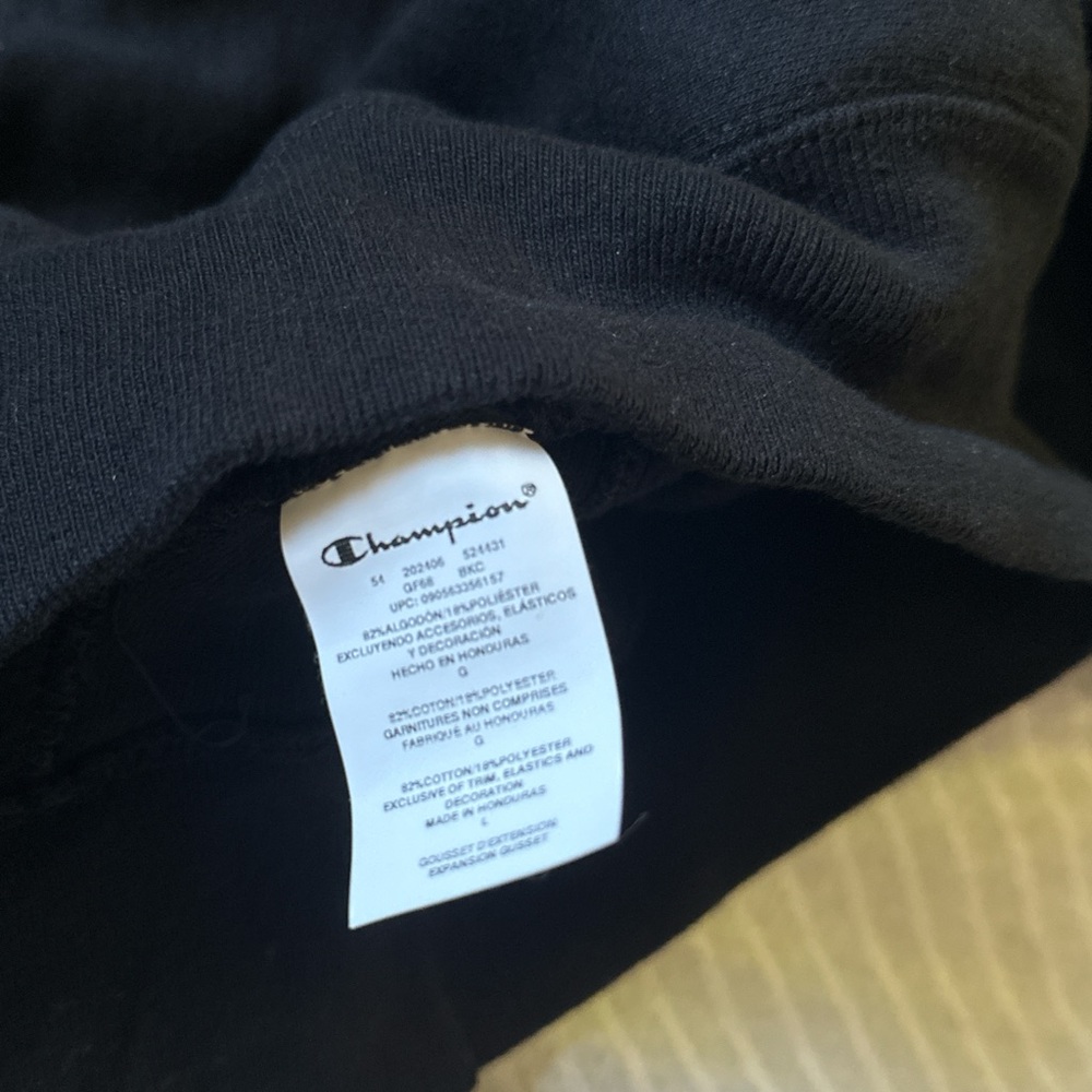 Champion Classic Black Hoodie for Men - Picture 3 of 3